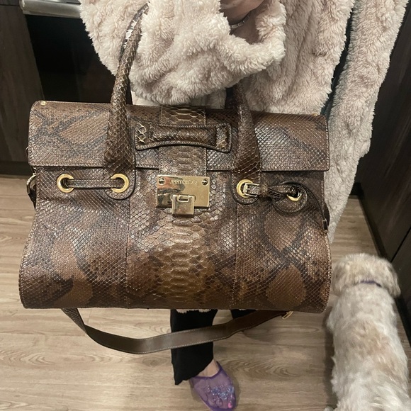 Beautifulful Jimmy Choo python bag - Picture 2 of 12